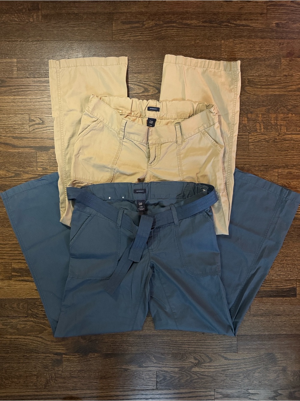 GAP Maternity Chinos Set - Tan and Navy